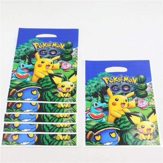 10pcs Pokemon Sachets A Bonbons Anniversaire Enfants Loot Bag Cadeau Party Decoration Cdiscount Maison