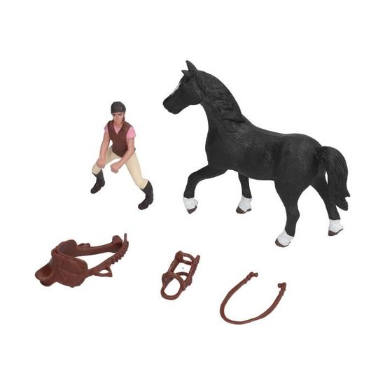 Dioche modèle de cavalier Cheval Rodeo Figurine Enfants Enfant Simulé Ferme  Cheval Cavalier Modèle Jouet Cadeau D'anniversaire - Cdiscount