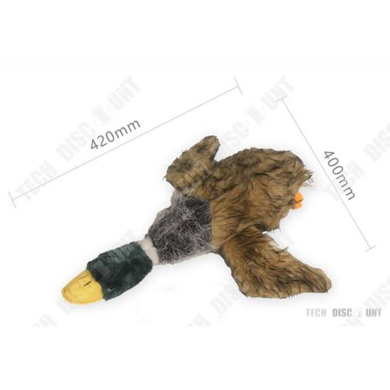 Jouet Pour Chien - Canard Réaliste - Peluche Indestructible - 42cm - Couineur - Amusement