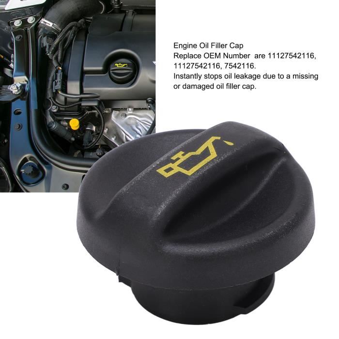 Bouchon De Remplissage D'Huile Moteur Pour Honda Civic, CR-V, Accord, Odyssey - Compatible 15610-RAA-A01