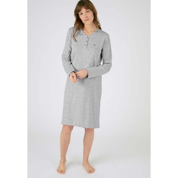 Chemise de nuit Damart Chemise de nuit maille interlock