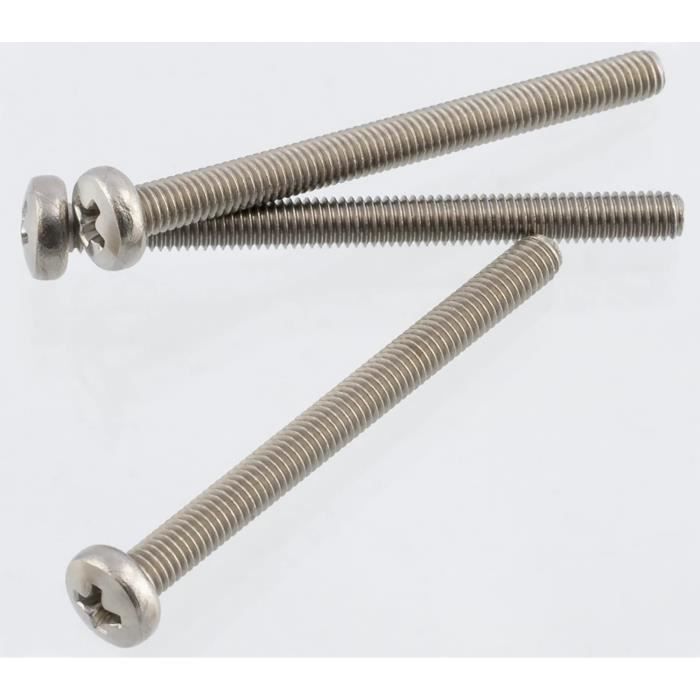 10 Vis M5x90mm Tête Cruciforme Pour Métaux - Uxcell - Neuf En Emballage