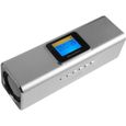 Enceinte portable MUSICMAN MA DISPLAY SOUNDSTATION avec écran, lecteur MP3 et radio intégrée - Argent-0