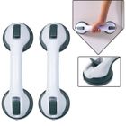 Poignée de sécurité à ventouse pour salle de bain - LZQ - Set de 2 - Gris clair et vert - ABS plastique