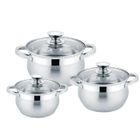 Bouilloires - Royal Swiss - Set de 3 - Inox - 3L, 4L et 6L - Compatibles tous feux