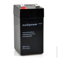 Batterie plomb AGM MP4.5-4 4V 4.5Ah T1