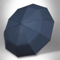 Parapluie Automatique Antivent Anti retournement - Résistant Au Vent - Ouverture et Fermeture Automatique Bleu Foncé