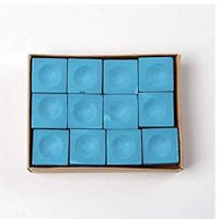 HaiYC Brut Box 12Â Cubes Billard Craie Sports de Billard Accessoires, Bleu