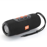 T&G TG341 TWS Haut-Parleur Bluetooth Portable Sans Fil 5.1 Enceinte Bluetooth Voiture HiFi Système Audio FM Radio Subwoofer - Noir