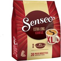 LOT DE 2 - SENSEO - Extra Long Corsé XL Café dosettes - 20 dosettes - paquet de 250 g
