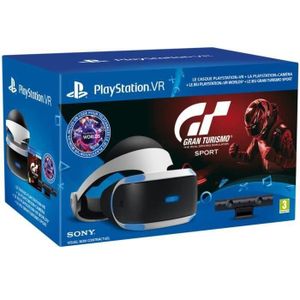 CASQUE RÉALITÉ VIRTUELLE StarterPack PSVR : Casque PSVR + PlayStation Camera V2 + Gran Turismo Sport + VR Worlds - PlayStation Officiel