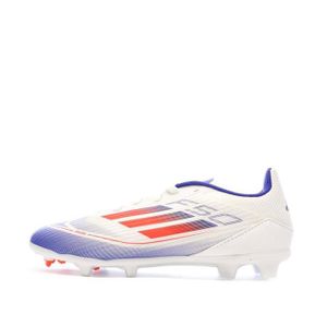 Chaussures de Foot Blanc/Bleu Junior Adidas F50 League FG/MG