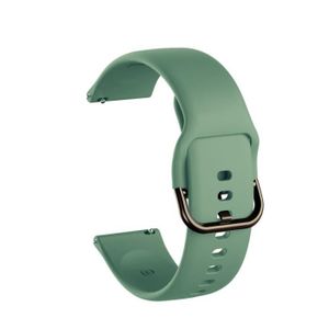 BRACELET MONTRE CONNEC. couleur vert sapin taille 20mm Bracelet en Silicon
