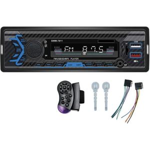 AUTORADIO Autoradio Bluetooth, FM avec Commande Vocale Stéréo, Appels Mains Libres, Double Charge Rapide USB, SD - USB - AUX