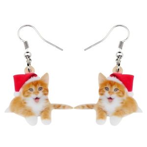 Paire de Boucle D/'oreille Chat Chaton avec Strass Bijoux Femme Cadeau de Noël