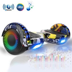 ACCESSOIRES HOVERBOARD Hoverboard 6.5 pouces avec Bluetooth LED FLASH Gyr