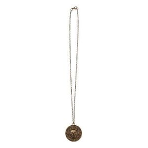 BIJOUX DÉGUISEMENT Collier Amulette de pirate - BOLAND - 4 cm - bronz