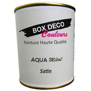 PEINTURE - VERNIS Peinture meuble métal à base de laque acrylique aspect satin Aqua Métal - 750 ml / 7.5m  Teinte Miel