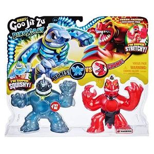 Goo JIT Zu Figurines Heroes Puissance Dino Super-élastiques - Souples et  gluantes