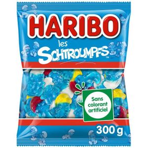 BONBONS CRÉMEUX LOT DE 4 - HARIBO - Bonbons Les Schtroumpfs - sachet de 300 g