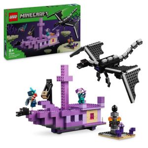 ASSEMBLAGE CONSTRUCTION LEGO® Minecraft® 21264 Le dragon et le navire de l’Ender - Set inspiré des jeux vidéo