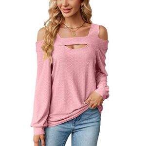 PULL Pull Femme Manches Longues Col U Casual Pullover L