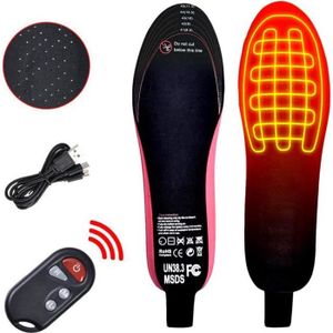 Semelles Chauffantes électriques USB Pour Chaussures - Noir - Pour Sports D'hiver