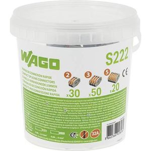 WAGO Bornes pour boîtes de dérivation (x100) - 5x2,5mm² -Réf. 2273-205