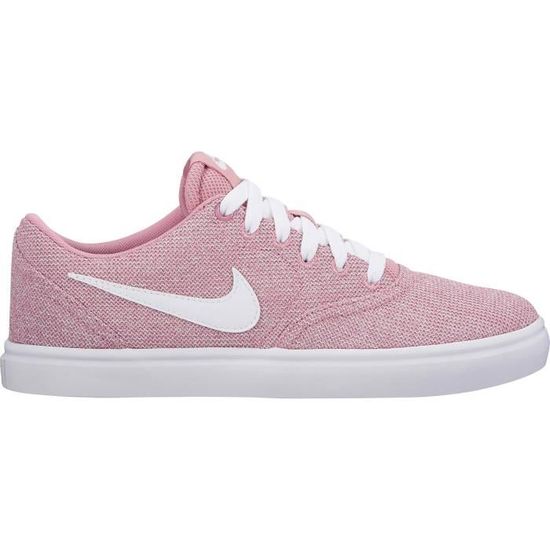 NIKE Baskets SB Check Solar Femme Rose Rose Cdiscount Chaussures