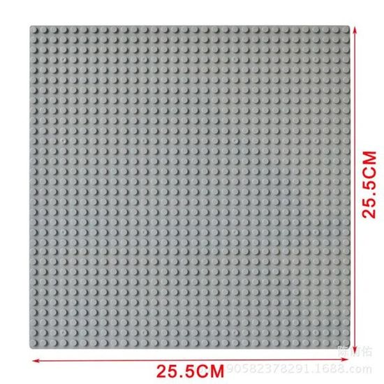 8 Plaques De Base Pour Briques De Construction 25,5x25,5 Cm - 4 Couleurs, Compatible LEGO - 10