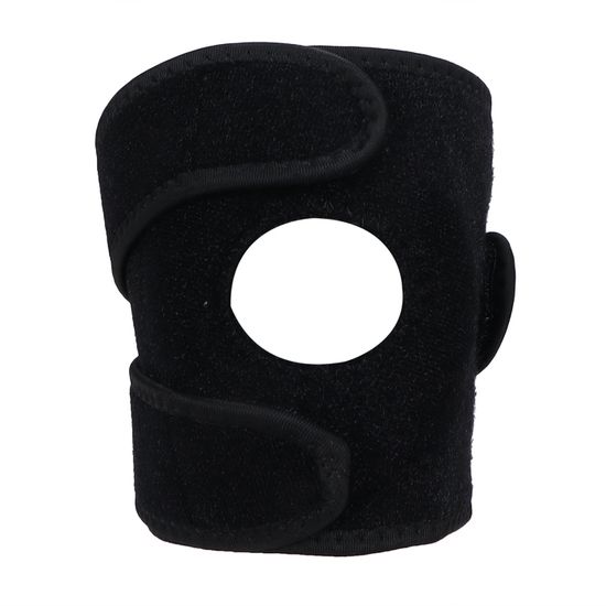 Sangle Rotulienne En Silicone – 2 Pièces Noires, Ajustable 30-40 Cm, Pour Course, Basket, Foot