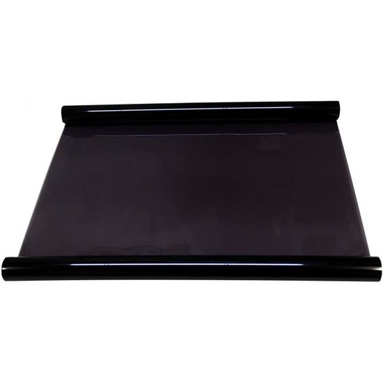Film Teinte Vitre Noir Super Foncé 35% - 50x152 Cm - Pour Voiture, Bureau, Maison