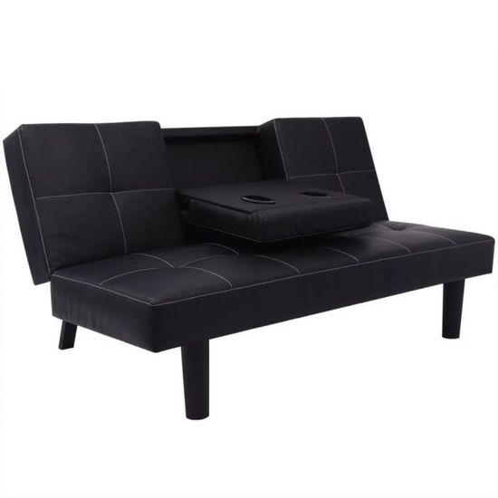 E-CO Super Moderne- Canapé-lit Clic-clac contemporein - Canapé d'angle Scandinave Sofa réversible -Canapé à Lit réglable avec 8669