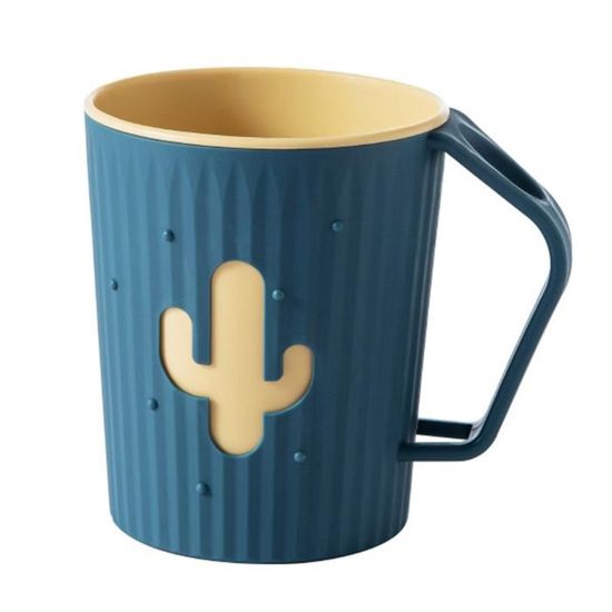 Gobelet De Rinçage Bouche Lot De 3 Gobelets Rangement Salle De Bain + Porte- Brosses à Dents - Plastique Alimentaire - Blanc/Gris/Marron Verre A Dents