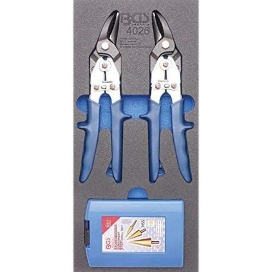 Pince Coupante Multifonctions BGS 74441 - Pour Coupe à Onglet De Tuyaux Plastique (diam. 16-25 Mm), 8 Pièces Incl. Guides - 7