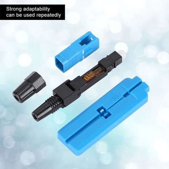 Lot De 10 Connecteurs Rapides Fibre Optique Intérieur - Raccords Froids Performants