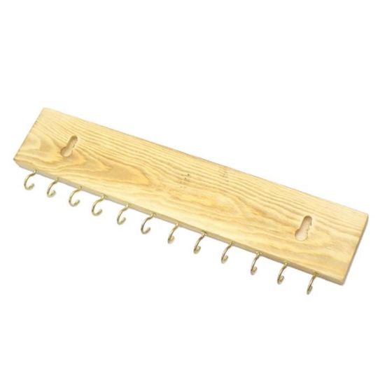 Support Présentoir En Bois Massif Pour Cartes à Bijoux - Longueur 40 Cm - Neuf