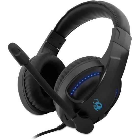 Casque Gaming Son 7.1 Surround avec Microphone pour PS4 Xbox One Nintendo Switch - Bleu - Informatique