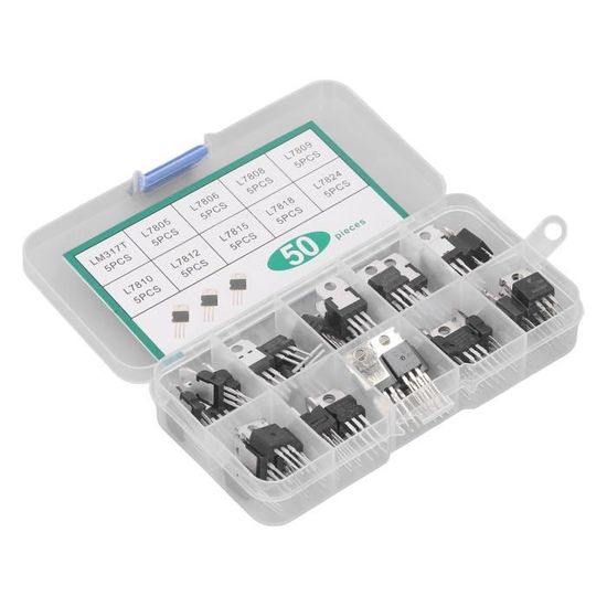 Kit de transistors TO 220 Series 50 Pièces SiliconTransistor Kit 10