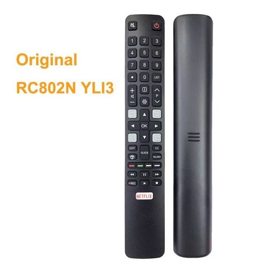 Télécommande Universelle RC802N YLI2 – Pour TV TCL/Hitachi/RCA, Neuve Sous Blister