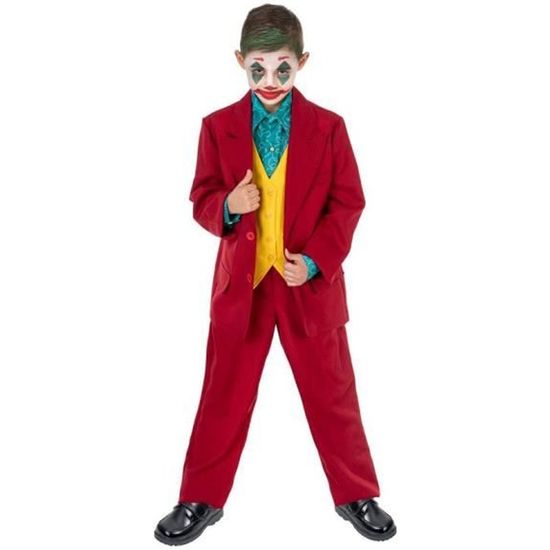 Déguisement Joker fou garçon - Cirque - Blanc - Polyester - Batman - Intérieur