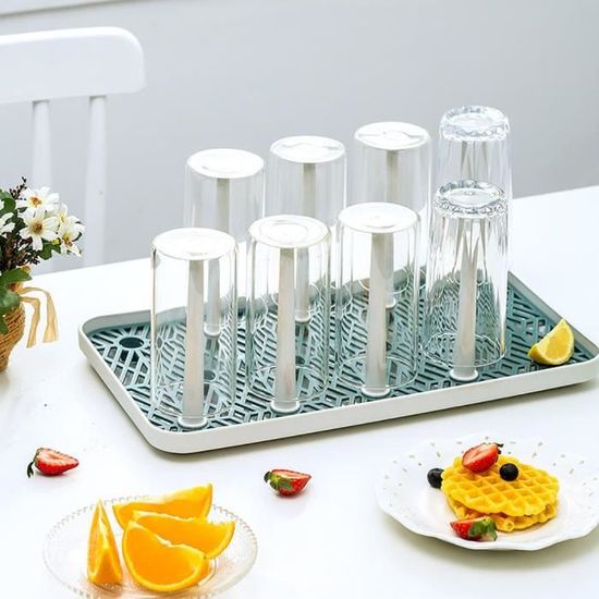 SOBEAU Étagère Distributeur Automatique De Gobelets Jetables - Boîte Rangement Tasses Café Blanc - Grande Capacité Sans Perçage