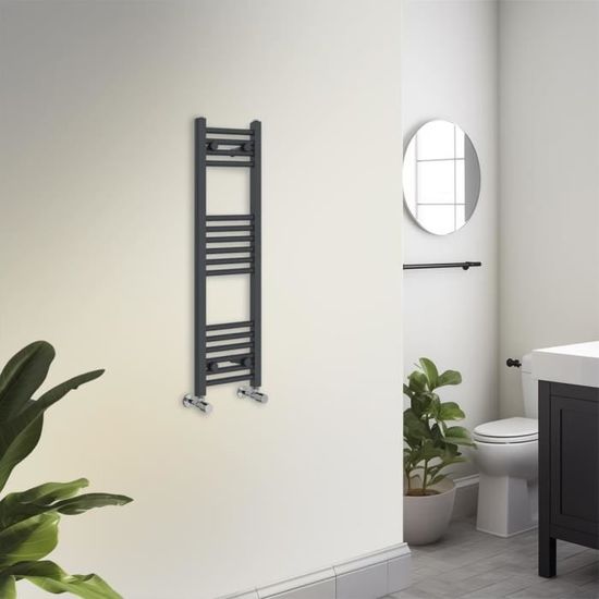 Radiateur Sèche-serviettes Droit Chromé Bi-énergie 400 X 600 Mm