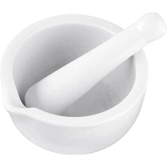 Le mortier et le pilon - Porcelaine blanche - Le Jardin du Rudel