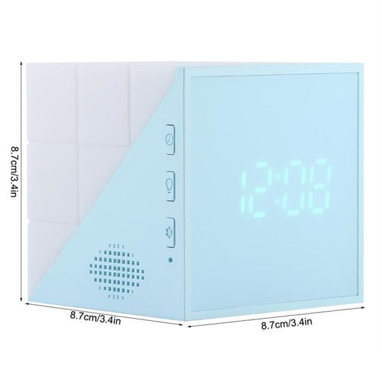 Réveil Numérique Pour Chambre À Coucher, Gradateur 0-100%, Double Réveil Numérique Pour Chambre À Coucher, Gradateur 0-100%, Double