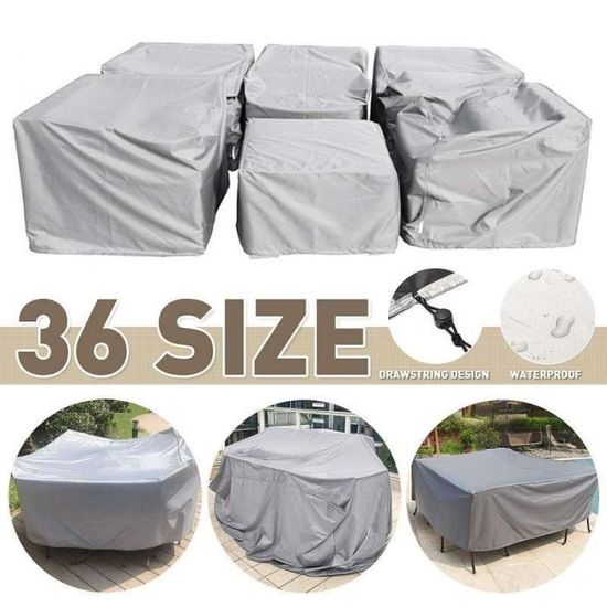 Housse De Protection Pour Chaise De Jardin - Tissu Oxford Imperméable, 65x65x120 Cm, Avec Cordon