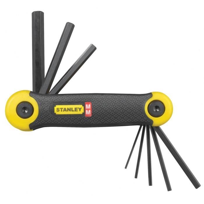 STANLEY Jeu de 8 clés mâles - 1,5 à 8mm