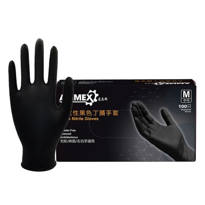 Gants d'examen jetables confortables en caoutchouc de gants de nitrile de mécanicien M ACCESSOIRES ET PIECES BEAUTE BIEN 1105