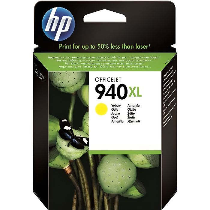 Cartouche d encre HP 940 XL yellow C4909AE 28 ml.