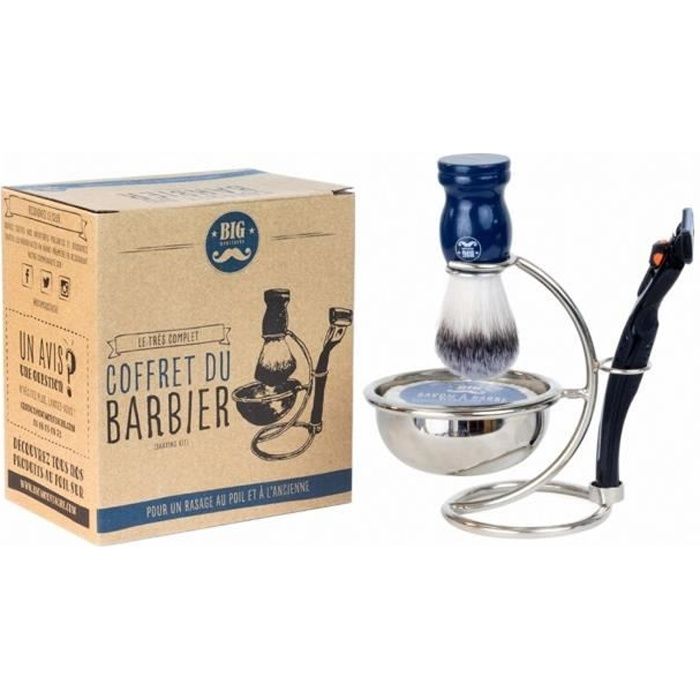 BIG MOUSTACHE Coffret du barbier - Pour un rasage à l'ancienne